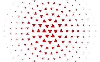 Light Red vector template with crystals, triangles.