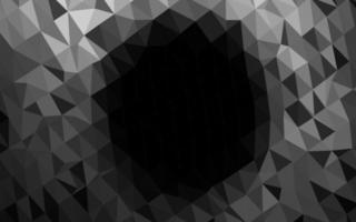 plata oscura, textura de mosaico de triángulo de vector gris.