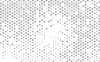 Light Silver, Gray vector cover with small and big stars.