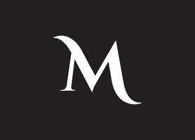Ilustración de vector de diseño de plantilla de logotipo de letra m