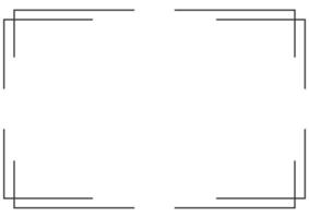 Frame and border isolated vector. Black outline on white bakcground template. vector