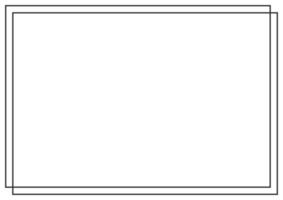 Frame and border isolated vector. Black outline on white bakcground template. vector