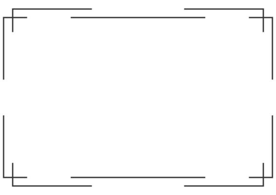 Frame and border isolated vector. Black outline on white bakcground template.