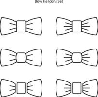bow tie icon isolated on white background from wardrobe collection. bow tie icon thin line outline linear bow tie symbol for logo, web, app, UI. bow tie icon simple sign. vector