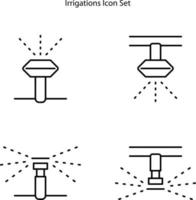 icono de riego aislado sobre fondo blanco. icono de irrigador moderno y moderno símbolo de irrigador para logotipo, web, aplicación, ui. signo simple del icono del irrigador. vector