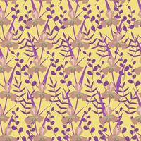 Seamless cute pattern with iris flowers. Botanical background vector
