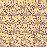 Seamless cute pattern with iris flowers. Botanical background vector