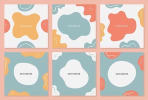 Simple abstract design background. Social media template. vector