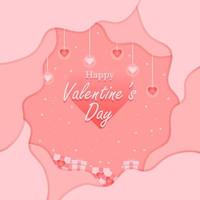 Valentine's day design. Design of valentine's day for greeting card, background, cover, invitation, brochure, and poster. vector