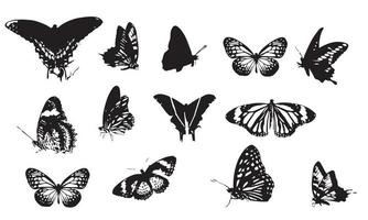 butterfly silhouette vector illustration design