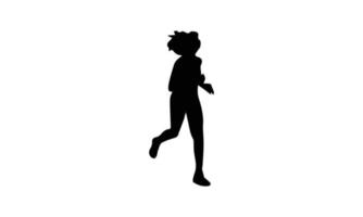 Runners on sprint men on white background. vector illustration