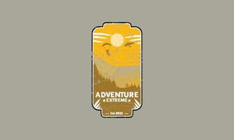 logo adventure extreme vector flat design