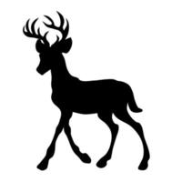 Simple Deer Silhouette vector