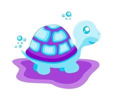 Cute Fantasy Turtle vector