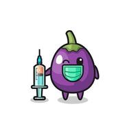 eggplant mascot as vaccinator vector