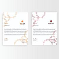 Abstract Letterhead. Modern Business Template Design, Ready To Print vector