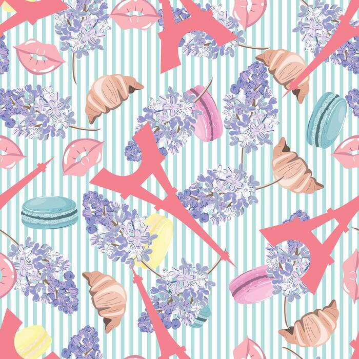 Eiffel Tower Pattern Vector Art, Icons, and Graphics for Free Download