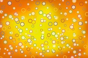 Yellow-orange background with gradient.Colored circles on the background.Vector illustration vector