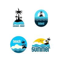 ISLAND AND BEACH VECTOR