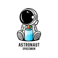 astronauta t niño vector