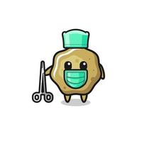 surgeon loose stools mascot character vector