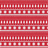 winter seamless pattern red vector