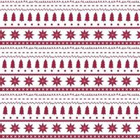 winter seamless pattern red white vector