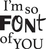 Funny text Print vector