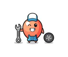 the balloon character as a mechanic mascot vector