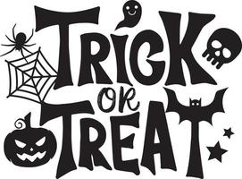 Halloween black Print vector