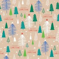 trees seamless pattern vector