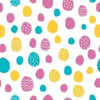 easter eggs seamless pattern vector