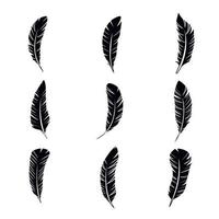 Feather Icon Set Vector