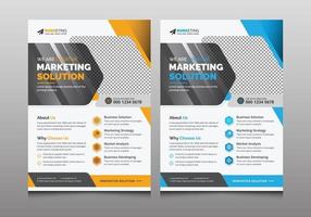 Modern Corporate Flyer Design Template for Multipurpose Use, Creative Business Flyer Brochure Booklet Leaflet Layout with Colorful Concept vector