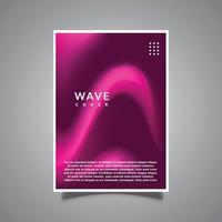 gradation mesh futuristic cover template, abstract wave violet color, design vector graphic