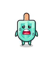 the fatigue cartoon of popsicles vector