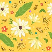 Flat Spring Seamless Pattern vector