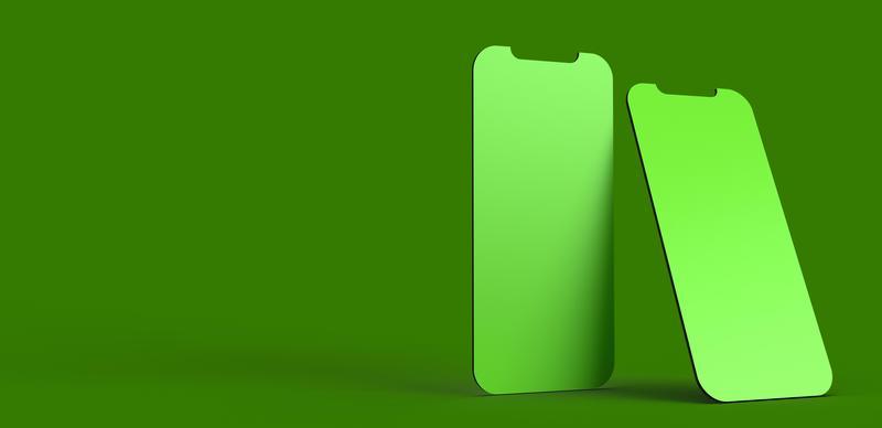green dark color smartphone tablet mobile touchscreen object mockup empty background  wallpaper copy space creative graphic design business technology  electrronic digital online  render 5399487 Stock Photo at Vecteezy