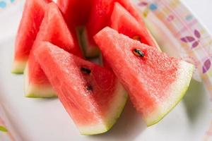 Watermelon on a plate photo