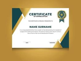 Luxury Certificate Template Design vector