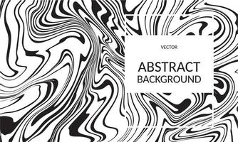 Vector abstract marble texture fluid art zebra effect black and white color