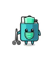 surgeon lighter mascot character vector