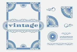 vintage bar frame element as typeface illustration of alcohol drink label or vintage frame vector