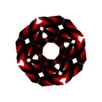 3d abstract logo. Suitable for t-shirts, and so on. vector