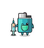 lighter mascot as vaccinator vector