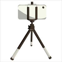 Tripod for shooting with a phone. EPS 10. vector