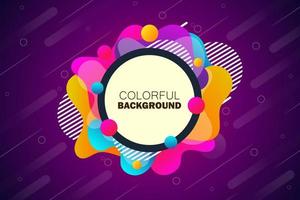 Abstract colorful background. Fluid shapes composition. Vector Background