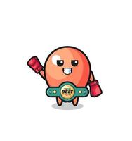 balloon boxer mascot character vector