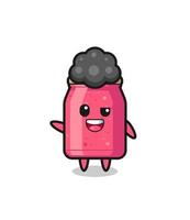 strawberry jam character as the afro boy vector