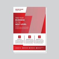 Red Corporate Flyer Template vector